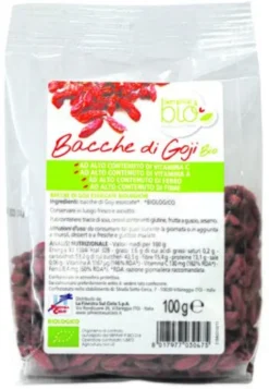 Fsc semplice&bio bacche di goji bio ad alto contenuto di fibra 100 g