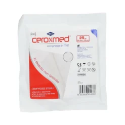 Garza compressa in tessuto non tessuto ceroxmed 10x10 cm 25pezzi