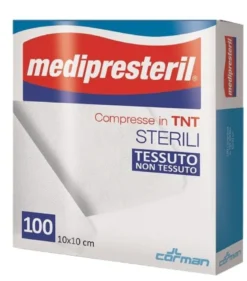 Garza Compressa Medipresteril TNT 10x10 100 pezzi sterile