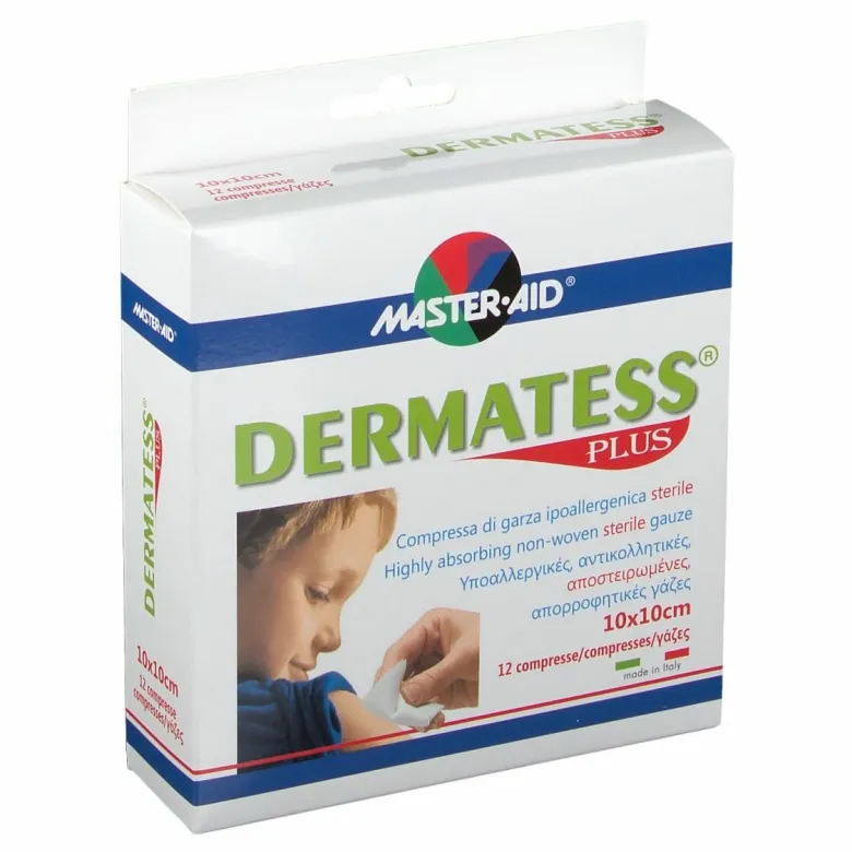 Garza dermatess plus 10x10 12 pezzi