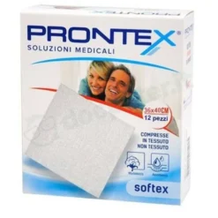 Garza in tessuto non tessuto prontex soft 36x40cm 12 pezzi
