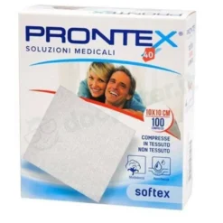 Garza in tessuto non tessuto prontex soft 10x10cm 100 pezzi