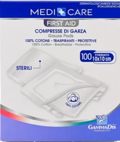 Garza Medicare Cotone 10x10 cm 100 Pezzi