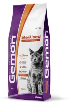Gemon Cat Adult Sterilised Tacchino Cibo Secco Per Gatti Adulti Sterilizzati Sacco 7Kg