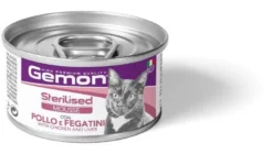 Gemon Mousse Sterilised con Pollo e Fegatini 85 g