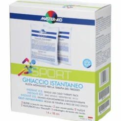 Ghiaccio istantaneo master-aid sport per terapia del freddo 2 pezzi