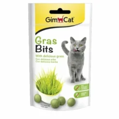 Gimborn Gimcat GrasBits Snack Gustoso e Vitaminico per Gatto 50g