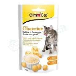 Gimcat Cheezies Mangime per Gatti Palline Gusto Formaggio 50g