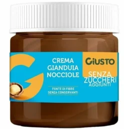 Giusto senza zucchero crema gianduia nocciole 200 g