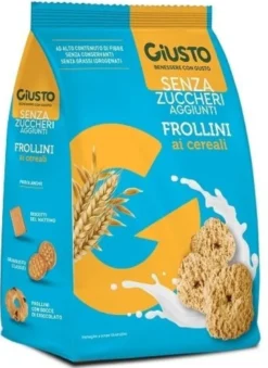 Giusto senza zucchero frollini ai cereali senza zucchero 350 g