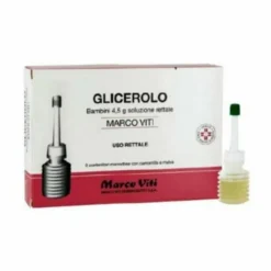 Glicerolo viti 4,5 g bambini stitichezza camomilla e malva 6 clismi