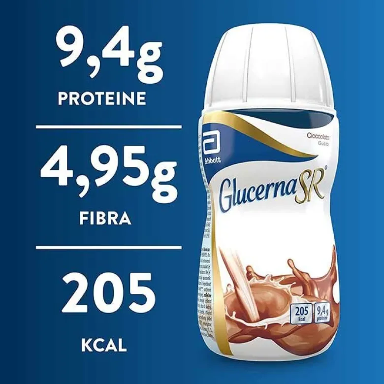 Glucerna SR Alimento per Diabetici Gusto Cioccolato 220 ml