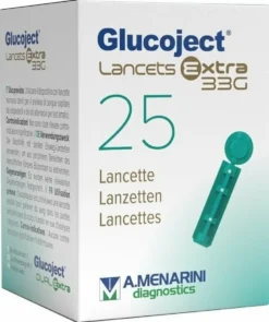 Glucoject lancetta pungidito extra g33 25 pezzi