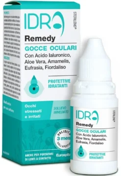 Gocce oculari protettive idratanti sterilens idra remedy con acido ialuronico e aloe vera 10 ml