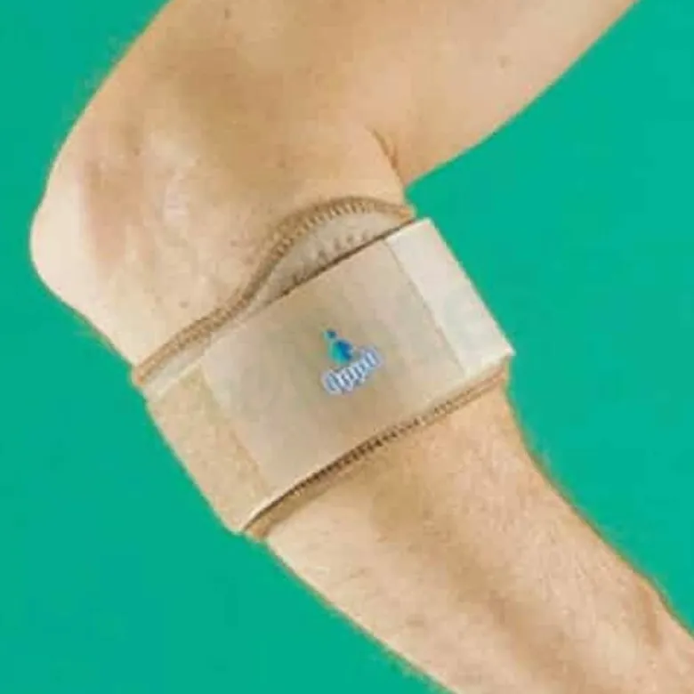 Gomitiera in neoprene tennis oppo. la zona circolare offre il punto di maggiore pressione sul muscolo o sul polso.chiusura regolabile che permette di fornire la tensione desiderata