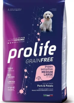 Grain Free Puppy Sensitive Pork & Potato - Medium/Large