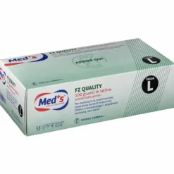 Guanto in lattice per esplorazione fz quality meds misura large 1 scatola 100 guanti