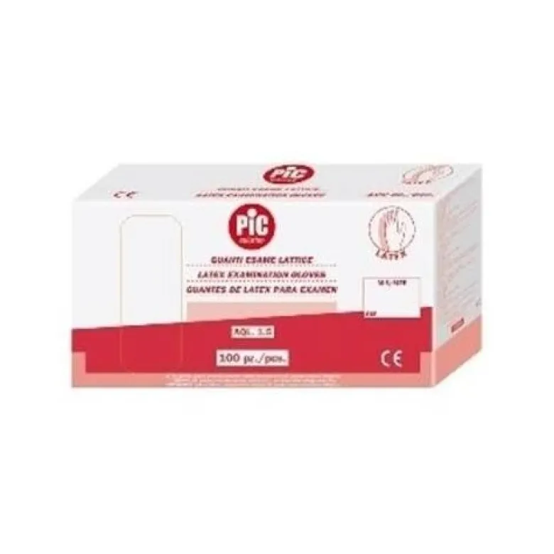 Guanto per esplorazione pic con polvere misura m 100 pezzi