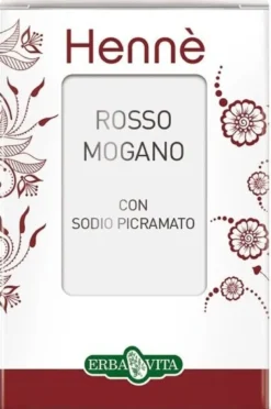 Henne colorante capelli rosso mogano 100 g