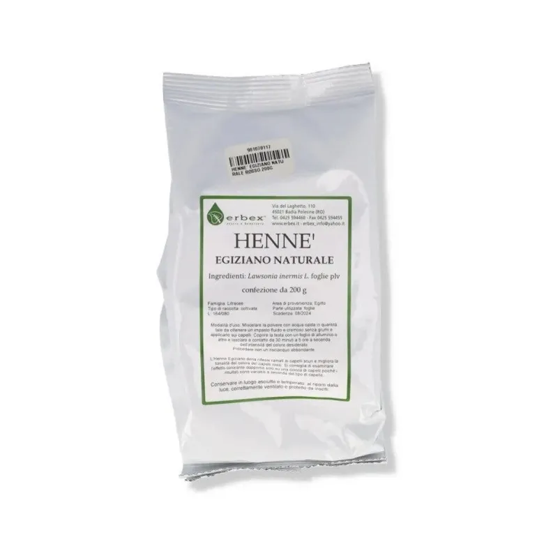 Henne egiziano naturale rosso 200g