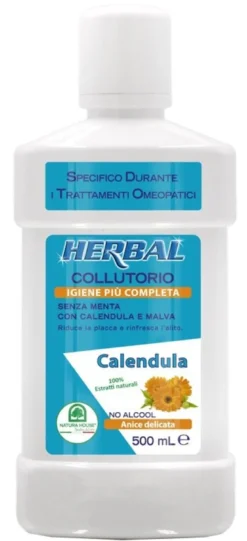 Herbal collutorio calendula e malva 500 ml