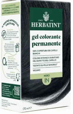 Herbatint gel colorante permanente 1n nero 170ml