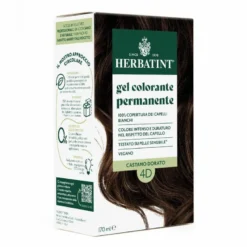 Herbatint Tintura Per Capelli Gel Permanente 4D Castano Dorato 170ml