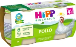 Hipp bio omogeneizzato pollo 2 pezzi da 80 g