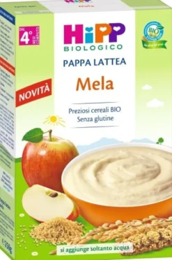 Hipp bio pappa lattea mela250g