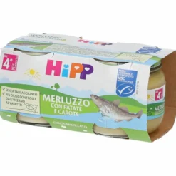 Hipp omogeneizzato merluzzo con patate carote 2x80 g