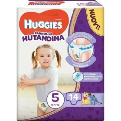 Huggies diaper pant base 5 14 pezzi