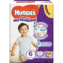 Huggies diaper pant base 6 13 pezzi