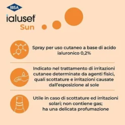Ialuset Sun Spray Trattamento Scottature Solari 100 ml