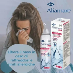 Ibsa Aliamare Iper Spray Ipertonico Igiene Nasale 125 ml