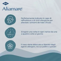 Ibsa Aliamare Iper Spray Ipertonico Igiene Nasale 125 ml
