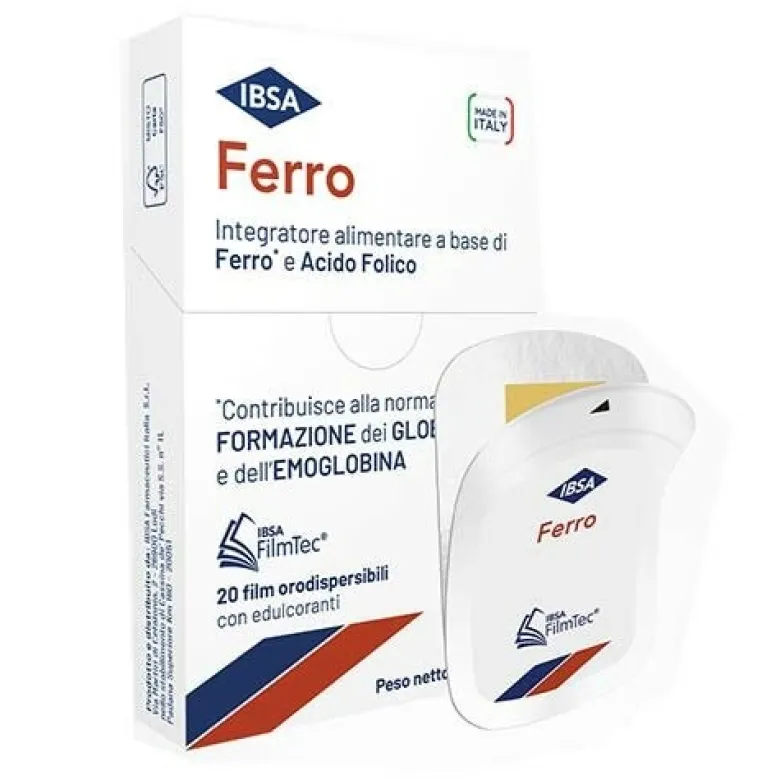 Ibsa Ferro Integratore Alimentare 20 film orodispersibili