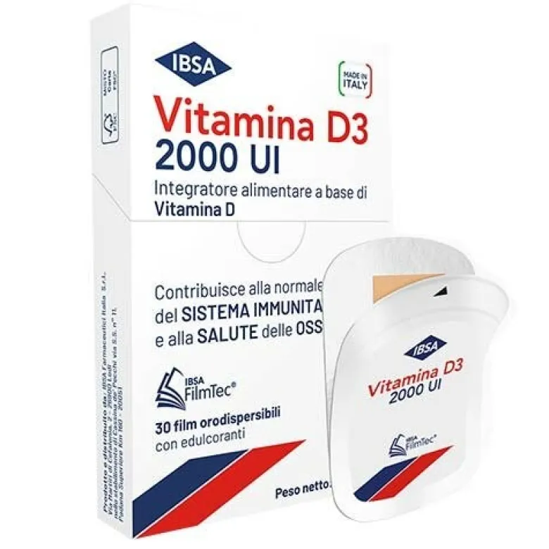 Ibsa Vitamina D3 2000ui 30 film orodispersibili