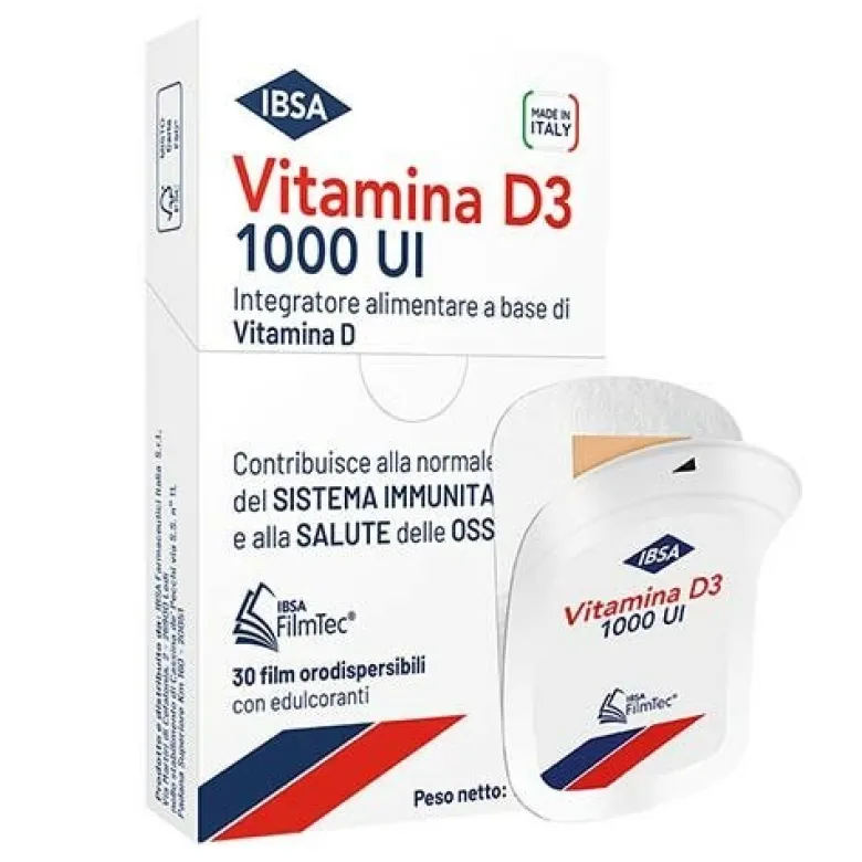 Ibsa Vitamina D3 1000ui 30 film orodispersibili