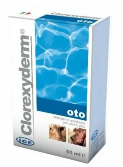 ICF Clorexyderm Oto Detergente Auricolare Cani e Gatti 50ml