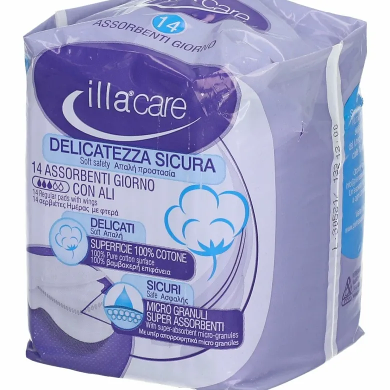 Illa Care Assorbenti Giorno Ipoallergenici Con Ali 14 Pezzi