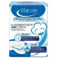 Illa Care Assorbenti Notet Ipoallergenici Con Ali 12 Pezzi