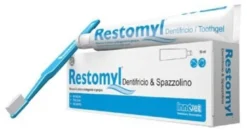 Innovet Restomyl Dentifricio E Spazzolino Extra Soft Igiene Orale Cani e Gatti