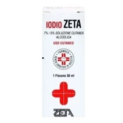 Iodio soluzione alcolica i 7% + 5% zeta soluzione cutanea 20 ml