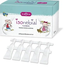 Isonebial soluzione isotonica 0,9% con aggiunta di ectoina 20 flaconcini monodose 5 ml