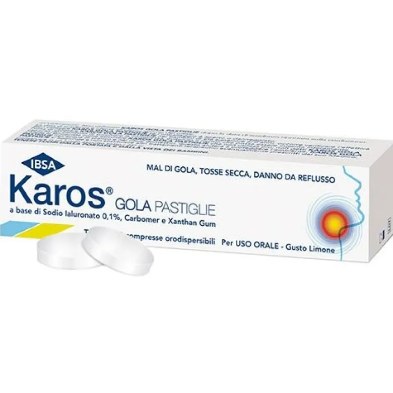 Karos Gusto Limone per Gola Infiammata 20 Pastiglie