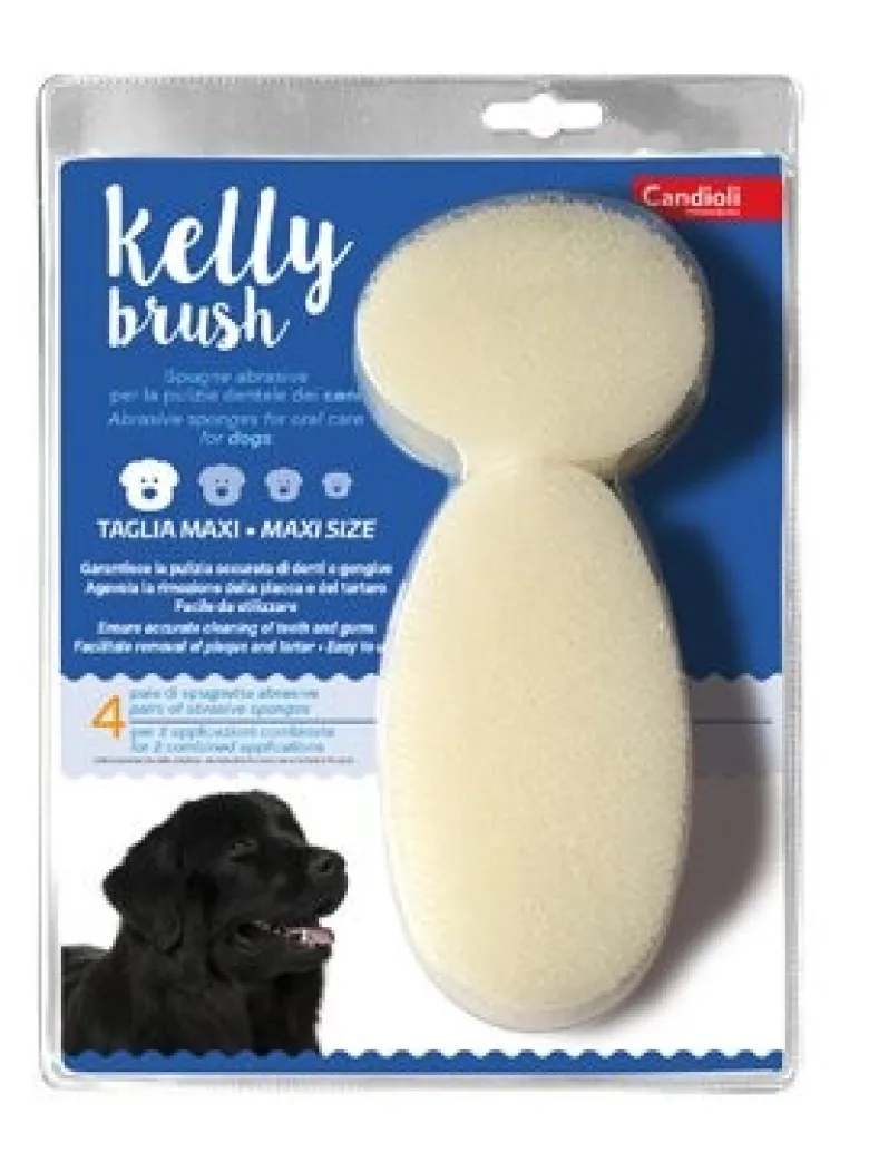 Kelly brush spugnetta abrasiva per cani di taglia maxi 8 pezzi
