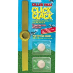 Killer buzz click clack braccialetto elimina-zanzare