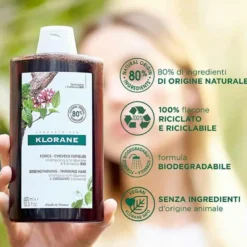 Klorane Chinina Stella Alpina Shampoo Fortificante Bio 400 ml