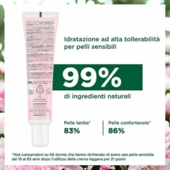Klorane Crema Leggera Lenitiva Peonia Bio Pelle Sensibile 40 ml