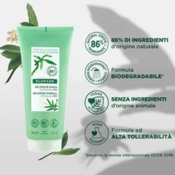 Klorane Gel Doccia Nutritivo Profumo Linfa di Bambù 200 ml